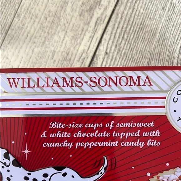 Williams-Sonoma Peppermint Bark Cups Tin - Empty - Picture 2 of 4